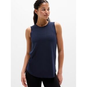 Athleta Tank Top Women's Small Navy Blue Sleeveless Modal Blend Lightweight